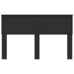 vidaXL Tête de lit Chêne noir 150 cm Bois d'ingénierie