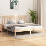 vidaXL Cadre de lit Bois massif 200x200 cm