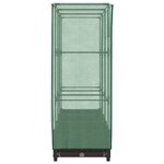 vidaXL Jardinière surélevée avec housse aspect rotin 120x40x123 cm