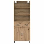 vidaXL Haut Armoire avec tiroir Chêne artisanal 69 5 x 34 x 180 cm
