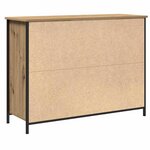vidaXL Buffet chêne artisanal 100 x 35 x 75 cm Bois d'ingénierie