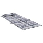 vidaXL Coussins de chaise à dossier haut lot de 4 carreaux gris