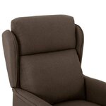 vidaXL Chaise de massage Marron 67.5 x 93.5 x 101.5 cm Tissu et Mousse