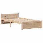 vidaXL Lit bibliothèque sans matelas 90x200 cm bois de pin massif