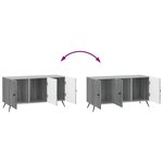 vidaXL Meuble TV Sonoma gris 99 x 34 5 x 50 cm Bois d'ingénierie