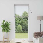 vidaXL Store de Fenêtre avec des rideaux Autre Argenté 90 x 220 cm Aluminium