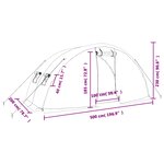 vidaXL Serre avec cadre en acier vert 10 m² 5x2x2 3 m