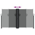 vidaXL Auvent latéral rétractable anthracite 140x1000 cm