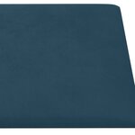 vidaXL Tête de lit murale 12 Pièces Bleu Velours