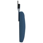 vidaXL Tête de lit suspendue Bleu Tissu