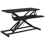 vidaXL Bureau de travail réglable 90x40x(13-50) cm Acier et bois