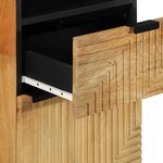 vidaXL Armoire salle de bain marron 38x33x160 cm bois massif manguier