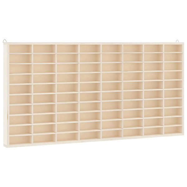 vidaXL Vitrine de collection en bois avec 80 compartiments