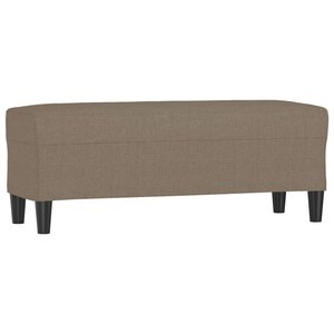 vidaXL Banc Taupe 100x35x41 cm Tissu