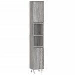 vidaXL Ensemble de meubles de salle de bain 3 Pièces Sonoma gris