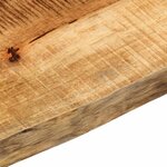 vidaXL Dessus de table 160x20x2 5cm bord vif bois massif manguier brut