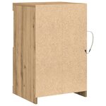 Buffet vidaXL avec lumières LED Chêne Artisan 41x37x67 cm