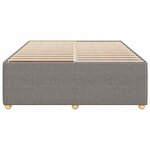 vidaXL Cadre de lit sans matelas taupe 160x200 cm tissu