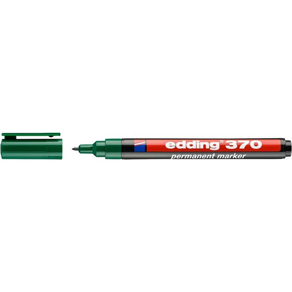 Marqueur Permanent 370 Pointe Fine Vert 1 mm EDDING
