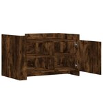 vidaXL Table basse chêne fumé 80x50x50 cm bois d'ingénierie