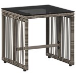 vidaXL Ensemble de meubles d'extérieur 11 Pièces Gris et bleu marine