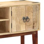 vidaXL Table console 115x30x76 cm Bois de manguier massif brut