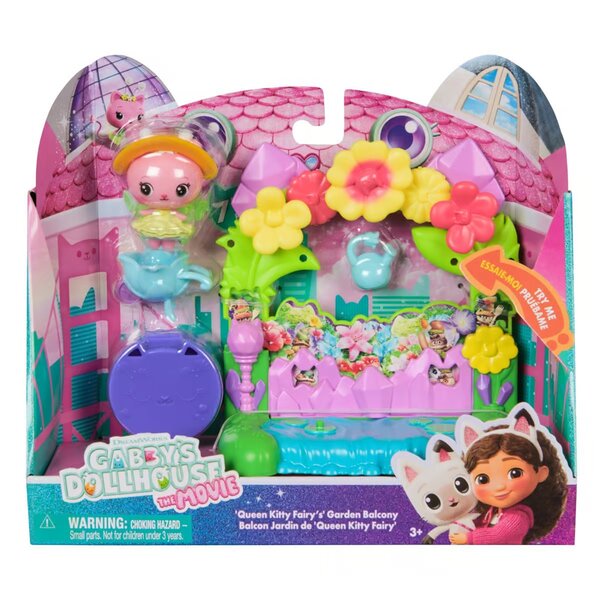 Spin Master 6074165 - Gabby Dollhouse le film - Le balcon jardin de fée minette