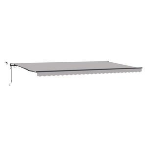 vidaXL Auvent Rétractable with Gris clair 600 × 350 cm tissu