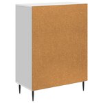 vidaXL Buffet Blanc brillant 66 x 34 5 x 89 5 cm Bois d'ingénierie