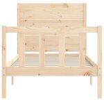 vidaXL Cadre de lit sans matelas bois de pin massif