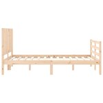 vidaXL Cadre de lit sans matelas bois massif