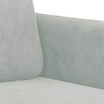 vidaXL Ensemble de canapés 3 Pièces avec coussins gris clair velours