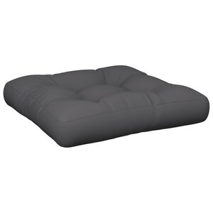 vidaXL Coussin de palette anthracite 60x61 5x10 cm tissu