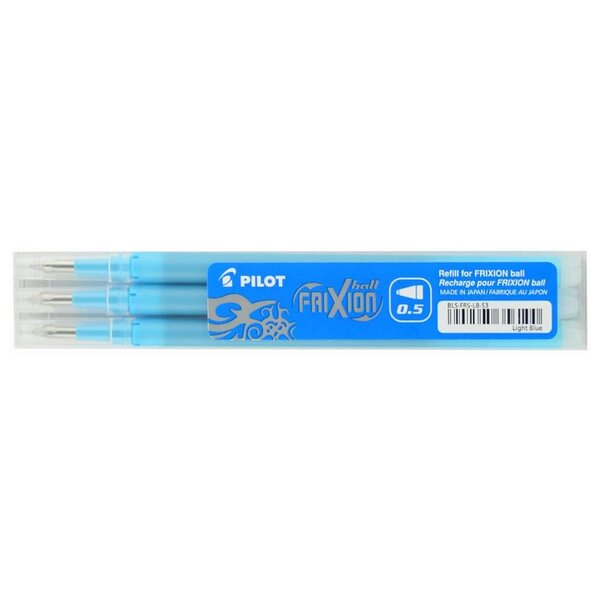 Set de 3 Recharges friXion Ball Clicker pointe fine Turquoise PILOT