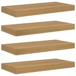 vidaXL Étagère Murale 4 Pièces Marron 50 x 23 x 4 cm Bois d'ingénierie