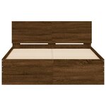 vidaXL Cadre de lit sans matelas chêne marron 120x200 cm
