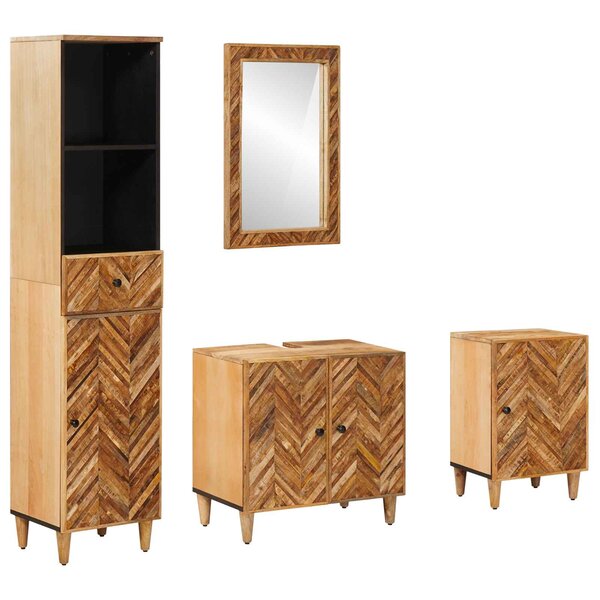 vidaXL Ensemble de Meubles de Salle de Bain 4 pièces