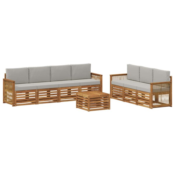 vidaXL Ensembles de canapés 8 pc Bois d'Acacia Massif