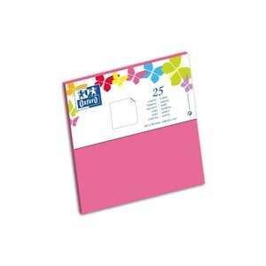 OXFORD 25 Cartes - 15,5 cm x 15,5 cm x 0,7 cm - 240g - Rose