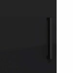 vidaXL Cabinet de salle de bain avec stockage Noir 30 x 31 5 x 61 cm