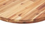 vidaXL Dessus de table rond Ø70x2 cm bois massif d'acacia