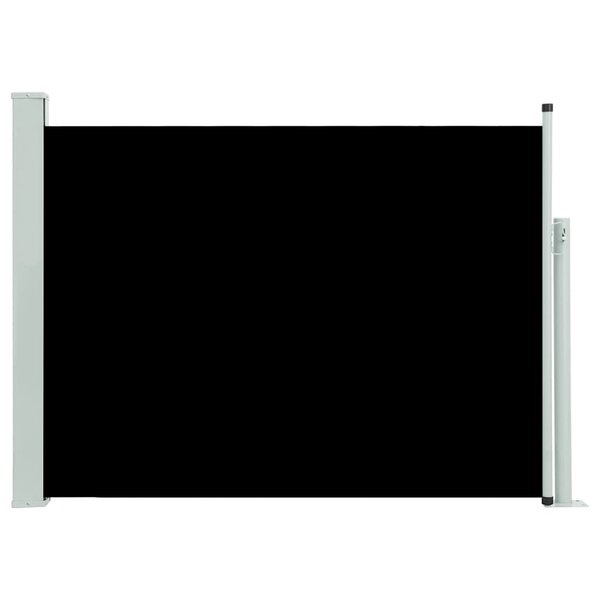 vidaXL Auvent latéral rétractable de patio 120x500 cm Noir