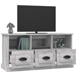 vidaXL Meuble TV sonoma gris 100x35x50 cm bois d'ingénierie