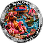 Monnaie FLOATIES FANGS AND FRENZY AI-NIMALS Chaos at the Farm 1 Oz Argent 1000 Francs Cameroon 2026 (PRÉCOMMANDE)