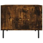 vidaXL Tables basses 2 Pièces chêne fumé 50x50x40 cm bois d'ingénierie