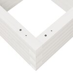 vidaXL Jardinière blanc 40x40x23 cm bois de pin massif
