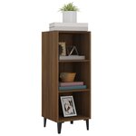 vidaXL Buffet chêne marron 34 5x32 5x90 cm bois d'ingénierie