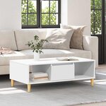 vidaXL Table basse Blanc 102 x 55 x 35 cm