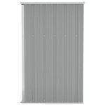 vidaXL Remise de jardin murale Gris 118x100x178 cm Acier galvanisé