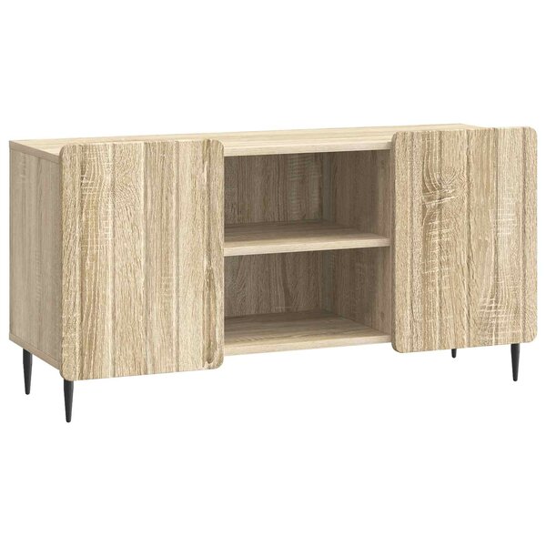 vidaXL Meuble TV 102 x 34 5 x 52 cm Chêne Sonoma Bois d'ingénierie